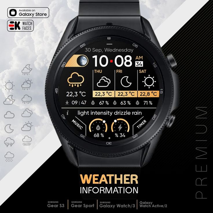 SMART-WATCH-IN-KENYA Smartwatch showing weather forecast