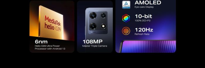 Infinix NOTE 30 Pro, 6.78", 256GB + 8GB RAM (UPTO 16GB), Dual SIM, 5000mAh, Magic Black