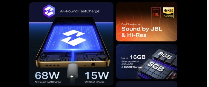 Infinix NOTE 30 Pro, 6.78", 256GB + 8GB RAM (UPTO 16GB), Dual SIM, 5000mAh, Magic Black