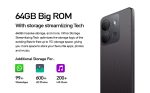 Infinix Smart 7 HD, 6.6", 2GB RAM, 64GB, 5000mAh, 4G(DUAL SIM)