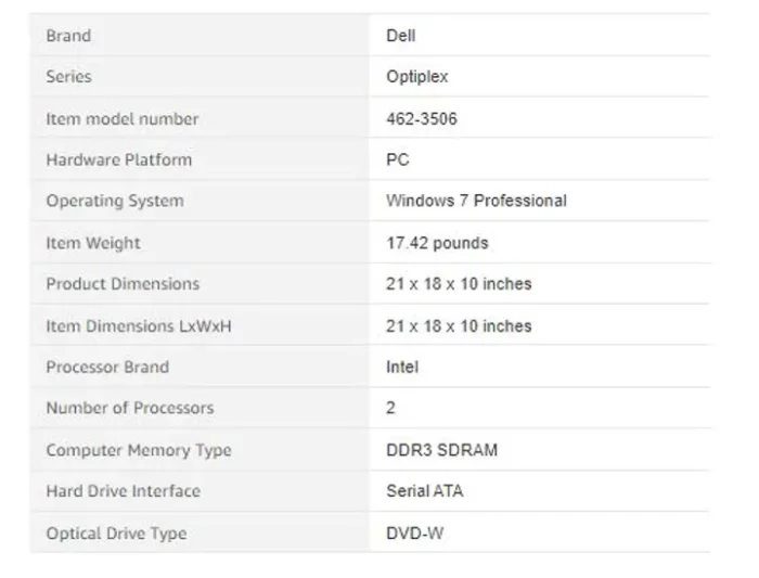 Dell OptiPlex 7010 Desktop Computer - Intel Core i3-3240 3.40 GHz 4GB RAM 500GB HDD STORAGE - SFF - Special End Month Flash sale OFFER Black 4GB RAM / 500GB HDD