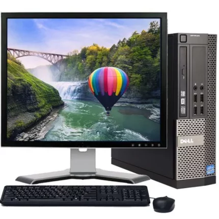 [ BLACK FRIDAY SALES ] DELL Refurbished Optiplex 980 Desktop - Intel Core I5 3.2GHz - 4GB RAM 500GB + 19'' Monitor Black & Silver