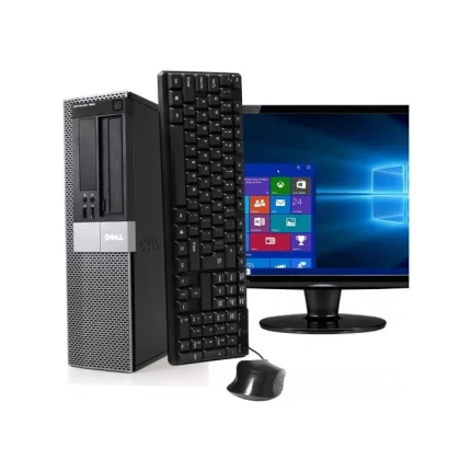 [ BLACK FRIDAY SALES ] DELL Refurbished Optiplex 980 Desktop - Intel Core I5 3.2GHz - 4GB RAM 500GB + 19'' Monitor Black & Silver