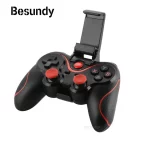Gamepad-X3-Wireless-Bluetooth-Joystick-PC-Android-Game-Console-Controller-BT4.0-Game-Pad-For-Android-IOS-Phone-PC-Tablet-TV-Box-Holder-Black-with-Holder-Wireless-Gamepad-Controller